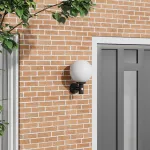 Lampa de perete pentru exterior cu senzor Negru Oțel inoxidabil IP44 GartenMobel Dekor