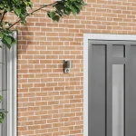 Lumină de perete pentru exterior cu senzor Oțel inoxidabil Argintiu IP44 GartenMobel Dekor