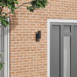 Lampa de perete exterioară Neagră din Oțel Inoxidabil IP44 GartenMobel Dekor