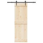 Set feronerie pentru uși glisante, negru, 152,5 cm, oțel GartenMobel Dekor