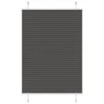 Jaluză plisată negru 95x100 cm Lățime țesătură 94,4cm poliester GartenMobel Dekor