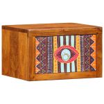 Noptiere 2 buc 35x30x22 cm Lemn solid de acacia GartenMobel Dekor