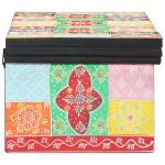 Cabinet TV Montat pe Perete Multicolor 100x30x22cm Lemn Tehnologizat GartenMobel Dekor