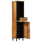 Cabinet de baie 38x33x160 cm Lemn masiv de acacia GartenMobel Dekor