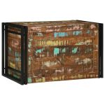 Cutie de depozitare Multicolor 80x50x50 cm din lemn solid reciclat GartenMobel Dekor