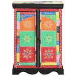 Masă consolă  Multicolor 50x30x75 cm din lemn de mango GartenMobel Dekor