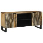Cabinet TV 105x33.5x46 cm Lemn Masiv de Mango și Lemn Îngenunchiat GartenMobel Dekor
