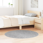 Covor shaggy  cu spate din latex Gri ø120 cm GartenMobel Dekor