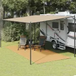 Covor pentru cort, nisipiu, 250x500 cm, HDPE GartenMobel Dekor