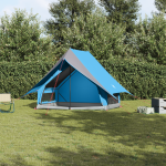 Cort de Camping A-Frame 3 Persoane Albastru Impermeabil GartenMobel Dekor