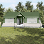 Cort de Camping cu Feronerie Verde pentru 12 Persoane Rezistent la Apă GartenMobel Dekor