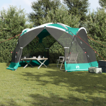 Răndurugă pentru camping  cu uși Verde pentru 4 persoane, Impermeabil GartenMobel Dekor