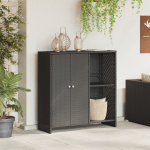 Cabinet de depozitare Negru 100x36x102 cm Ratan GartenMobel Dekor