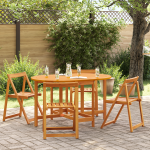 Masă de grădină pliabilă  110x60x72 cm din lemn masiv de acacia, ovală GartenMobel Dekor