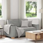 Canapea cu 2 locuri, gri nor, 120 cm, material textil GartenMobel Dekor