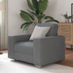 Fotoliu  Gri închis de 59 cm, Material GartenMobel Dekor