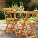 Masă de grădină pliantă Pătrată 60x60x72 cm Lemn masiv Acacia GartenMobel Dekor