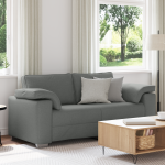 Canapea loveseat  Gri închis 140 cm din material textil GartenMobel Dekor