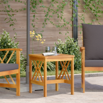 Masă laterală pentru grădină  Marron 45x45x50 cm Lemn masiv de acacia GartenMobel Dekor