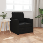 Sofa Pat 2 în 1 Negru 74x77x81 cm Material Textil GartenMobel Dekor
