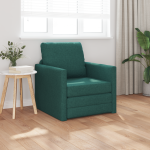 Sofa Pat 2 în 1 Verde Întunecat 74x77x81 cm Textile GartenMobel Dekor