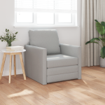 Sofa pat 2-in-1 Gri nori 74x77x81 cm Material textil GartenMobel Dekor