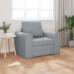 Canapea Pat 2-in-1 Gri Deschis 98x71x83 cm Material Textil GartenMobel Dekor