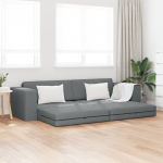 Canapea Pat 2-in-1 Gri Închis 245x150x60.5 cm Material GartenMobel Dekor
