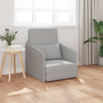Sofa Pat Podea 2 în 1 Gri Noros 65x80x83 cm Stoff GartenMobel Dekor