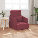 Sofa Pat de Pardoseală 2 în 1 Roșu Vin 65x80x83 cm Tesătură GartenMobel Dekor