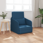 Sofa Pat pentru Podea 2-in-1 Albastru 65x80x83 cm Material GartenMobel Dekor