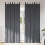 Draperii blackout  cu bucle de agățare 2 buc Super Gri deschis Catifea GartenMobel Dekor