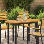 Masă ovală 110x55x2,2 cm din lemn masiv de acacia GartenMobel Dekor