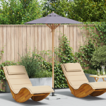 Parasol de Grădină Gri Întunecat 150x210 cm Bambus GartenMobel Dekor