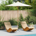Parasol de grădină crem alb 270x260 cm bambus GartenMobel Dekor