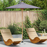 Umbrela de Grădină Antracit 217x230 cm Bambus GartenMobel Dekor