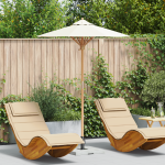 Umbrela de grădină Alb crem 150x210 cm Bambus GartenMobel Dekor
