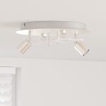 Reflector de plafon cu 2 Capete Ajustabile Matte Nickel GU10 GartenMobel Dekor