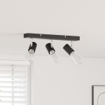 Spot de plafon 3 căi ajustabil negru E27 GartenMobel Dekor