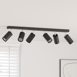 Spotlight de Tavan cu 6 Brațe Regabile Negru GU10 GartenMobel Dekor
