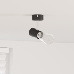 Spotlight pentru tavan 1 puncție ajustabilă Negru E27 GartenMobel Dekor