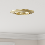 Spoturi Incorporate 12 buc Round GU10 Aur Ø90 mm Oțel GartenMobel Dekor