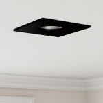 Spoturi încastrate 6 buc Pătrat GU10 Negru 91x91 mm GartenMobel Dekor