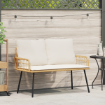Bancă de grădină  Natural 114x64x78 cm din poliratan GartenMobel Dekor