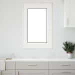 Fereastra de subsol „RISOR” 60x80 cm Rabatabil DIN Stânga Alb GartenMobel Dekor
