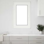 Fereastra de subsol „RISOR” 60x90 cm Rabatabil DIN Stânga Alb GartenMobel Dekor