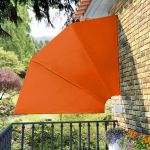 Copertină laterală pliabilă de balcon, cărămiziu, 210x210 cm GartenMobel Dekor