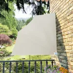Copertină laterală pliabilă de balcon, crem, 140x140 cm GartenMobel Dekor