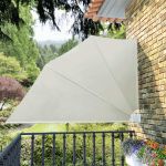 Copertină laterală pliabilă de balcon, crem, 160x240 cm GartenMobel Dekor