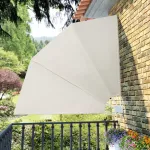 Copertină laterală pliabilă de balcon, crem, 210x210 cm GartenMobel Dekor